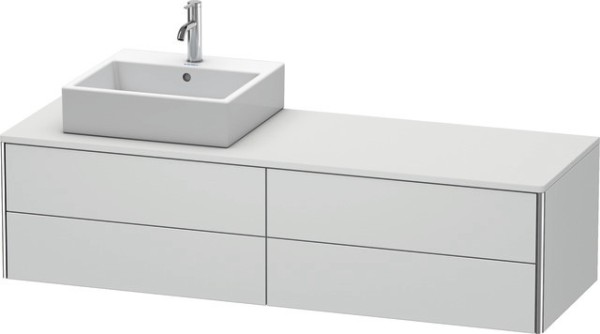 Duravit XSquare Konsolenwaschtischunterbau wandhängend Weiß Seidenmatt 1600x548x400 mm - XS4914L3636