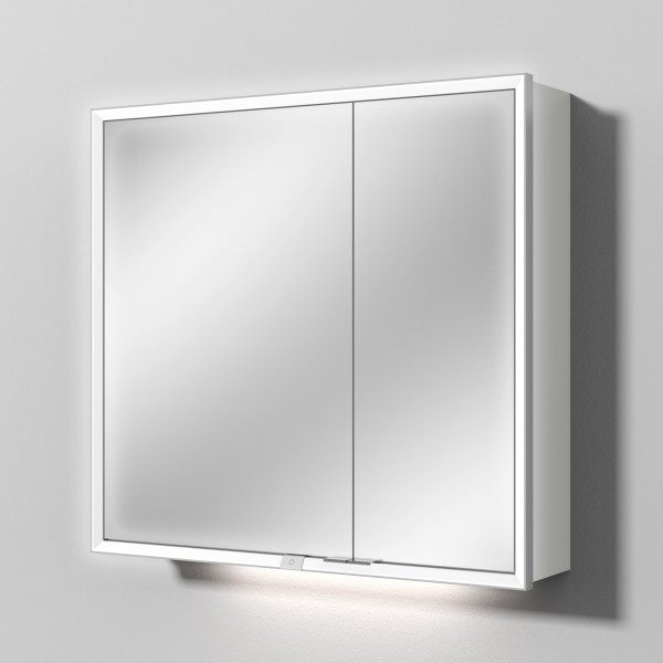 Sanipa Reflection Spiegelschrank MILO 80 mit LED-Beleuchtung, Weiß-Soft, AU03243