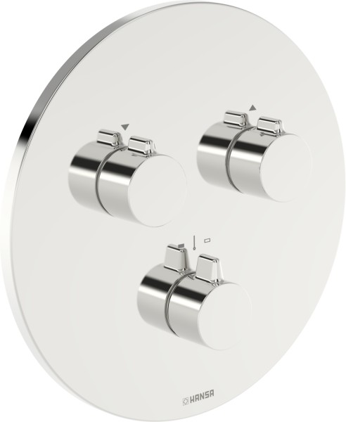 Hansa FM-Set f. zwei Abgänge HANSAEASYMIX, 8872 Rosette rund verchromt, 88729052