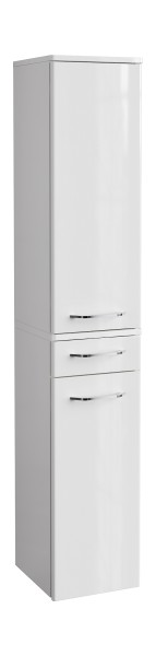 Fackelmann MILANO Hochschrank 30,5x165,5x32 Weiß, 2T 1S, 84253