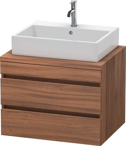 Duravit DuraStyle Konsolenwaschtischunterbau wandhängend Nussbaum Matt 700x548x512 mm - DS531607979