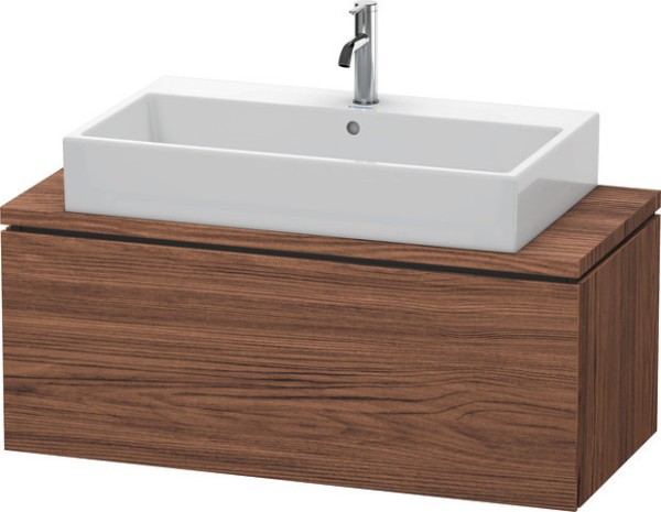 Duravit L-Cube Konsolenwaschtischunterbau wandhängend Nussbaum dunkel Matt 1020x477x400 mm - LC58040