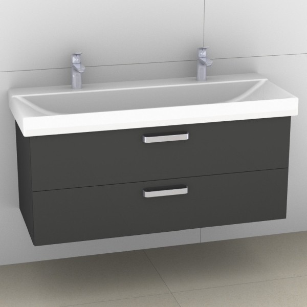 Artiqua 413 Waschtischunterschrank für Xeno 2 500550, (ehem. 127025) Anthrazit Glanz, 413-WU2L-K133-