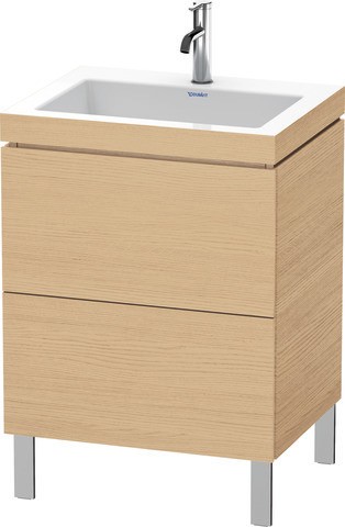 Duravit L-Cube c-bonded Set bodenstehend Natur Eiche Matt 600x480x698 mm - LC6936O3030