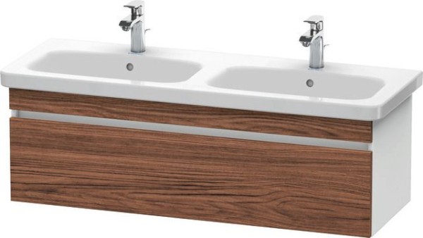 Duravit DuraStyle Waschtischunterbau wandhängend Nussbaum dunkel & Weiß Matt 1230x448x398 mm - DS639