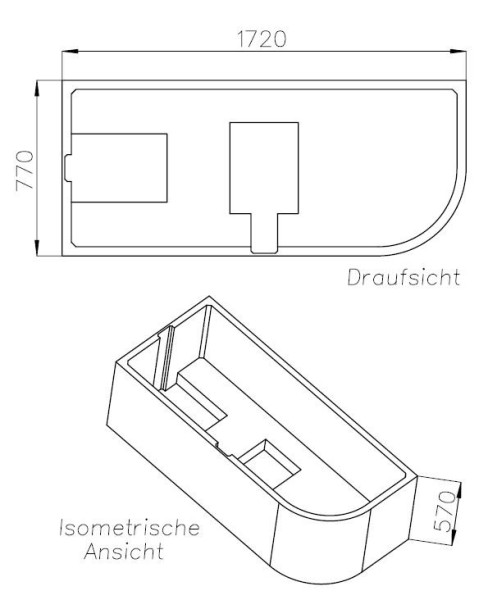 Neuesbad Wannenträger für Bette Starlet 4 175x80 oval