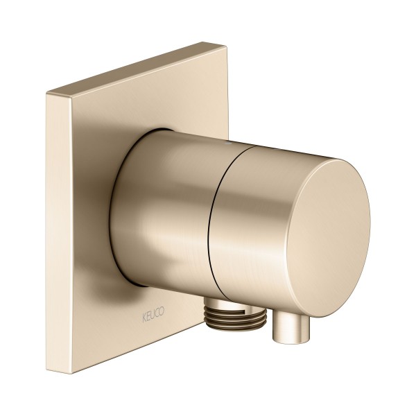 Keuco Absperrventil IXMO Comf. 59541, eckig Schlauchanschluss, Bronze gebürstet,59541031102