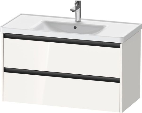Duravit Ketho.2 Waschtischunterbau wandhängend Weiß Hochglanz 984x455x549 mm - K25284022220000