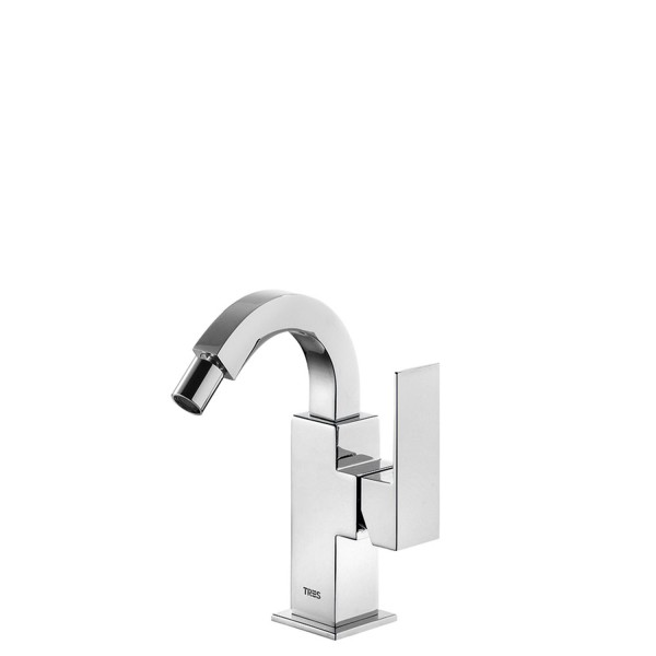 Tres Einhebel Bidetmischer mit seitlichem Hebel. Kugelgelenk , 106124