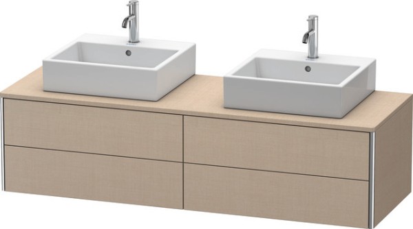 Duravit XSquare Konsolenwaschtischunterbau wandhängend Leinen Matt 1600x548x400 mm - XS4917B7575