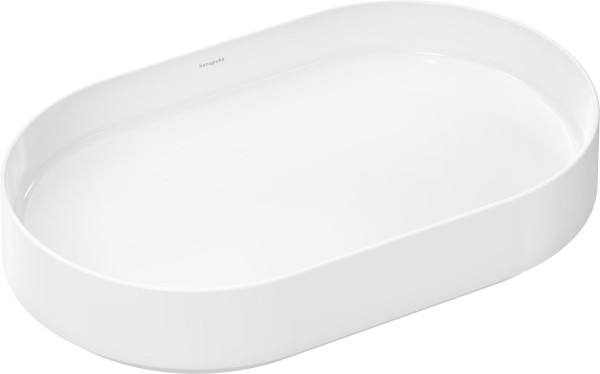 Hansgrohe Xuniva Evo U Aufsatzwaschtisch 650/400 ohne Hahnloch und Überlauf, Weiß, 60325450