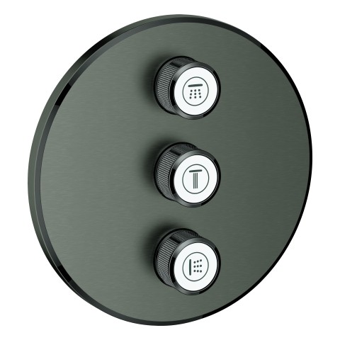 GROHE 3-fach UP-Ventil Grohtherm Smart Control 29122 FMS rd. hard graphite geb., 29122AL0