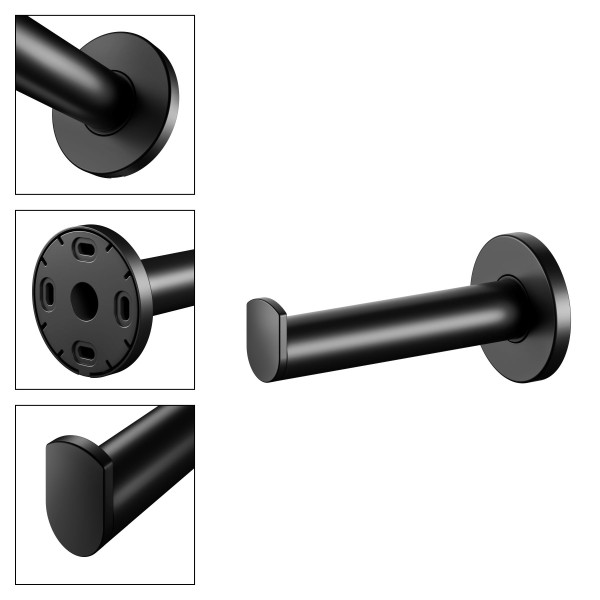 KEUCO Plan Black Selection Ersatzrollenhalter, schwarz matt, 14963370000