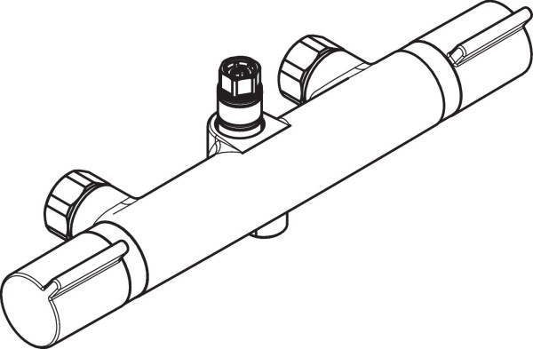 Hansgrohe Versostat 2 Thermostat Dusche Aufputz für Showerpipe chrom, 92555000