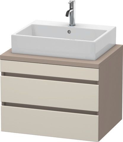 Duravit DuraStyle Konsolenwaschtischunterbau wandhängend Taupe & Basalt Matt 700x548x512 mm - DS5316