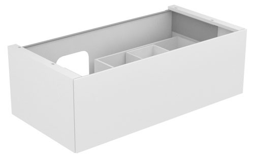 Keuco Waschtischunterschrank Edition 11 31253, 1 Front-Auszug cashmere/Glas cashmere, 31253180000