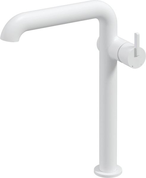 Neuesbad Serie 600 Waschtischarmatur, erhöht, mit geradem Auslauf, ohne Ablaufgarnitur, weiss matt