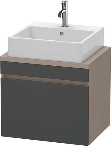 Duravit DuraStyle Konsolenwaschtischunterbau wandhängend Graphit & Basalt Matt 600x478x512 mm - DS53