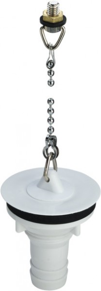 Viega Ablaufventil 7372 in G3/4 x 50mm Kunststoff weiss