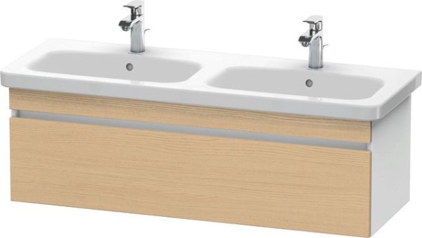 Duravit DuraStyle Waschtischunterbau wandhängend Natur Eiche & Weiß Matt 1230x448x398 mm - DS6398030