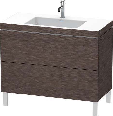 Duravit L-Cube c-bonded Set bodenstehend Eiche dunkel gebürstet Matt 1000x480x698 mm - LC6938O7272