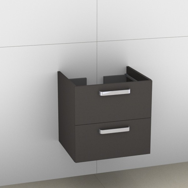 Artiqua 414 Waschtischunterschrank für Subway 613661,Stahlgrau, 414-WU2L-V44-7142-88