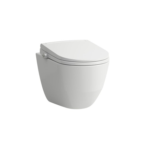 LAUFEN WC-Sitz+Deckel CLEANET PRO COM. LITE Spülrandloses Stand-WC-Kombi, weiß , H614890000S002