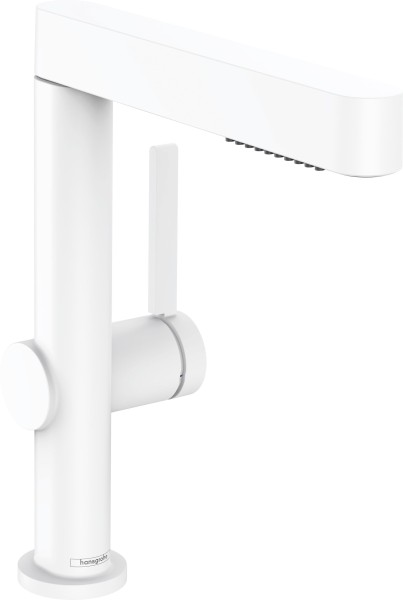 Hansgrohe Waschtischmischer 230 Finoris Ausziehbrause 2jet mattweiss, 76063700