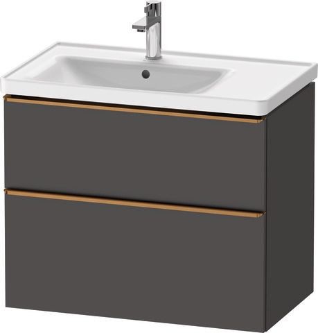 Duravit D-Neo Waschtischunterbau wandhängend Graphit Matt 784x452x625 mm - DE4357004490000