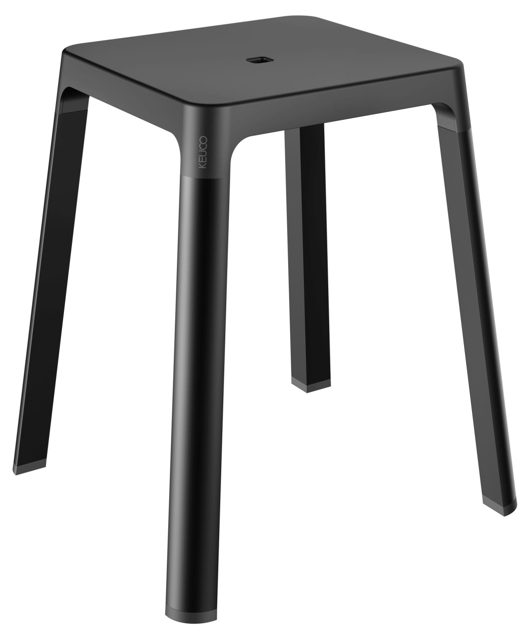 KEUCO AXESS Hocker, Aluminium/Kunststoff, B: 42,3 H: 47,6 T: 42,3 cm, 35082370037 35082370037