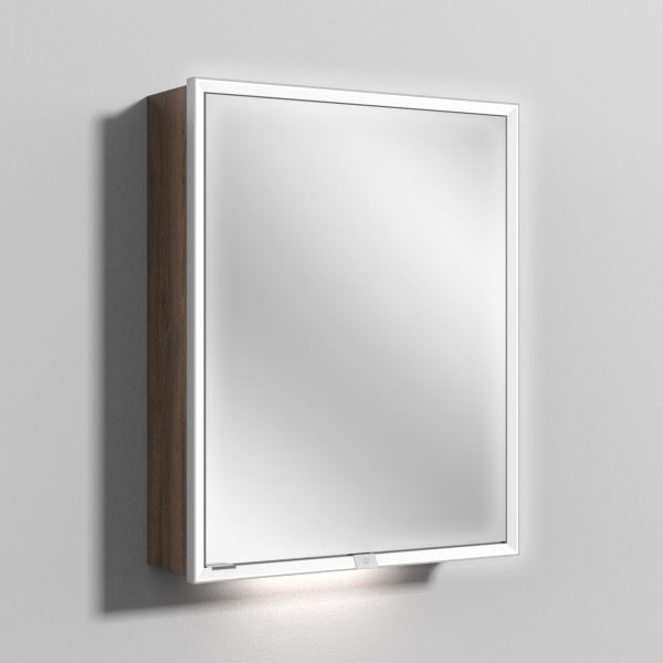 Sanipa Reflection Spiegelschrank MILO 60 mit LED-Beleuchtung, Eiche-Arizona, AU03180