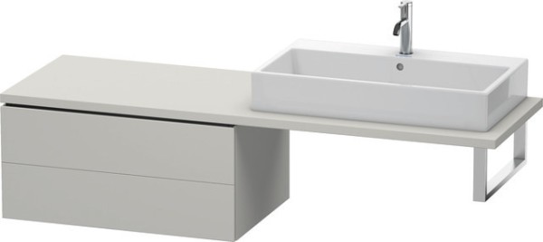 Duravit L-Cube Unterschrank für Konsole Betongrau Matt 820x547x400 mm - LC583900707