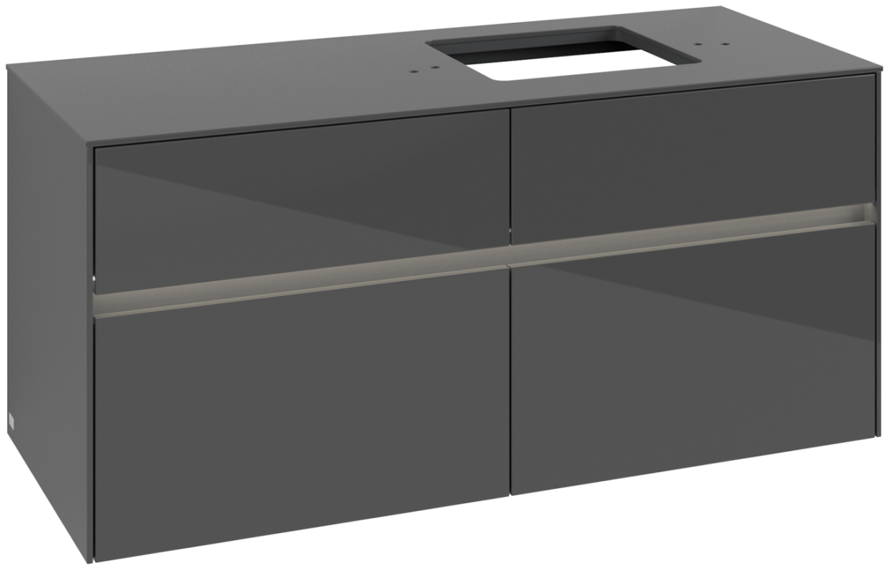 Villeroy & Boch Waschtischunterschrank Collaro C130B0 1200x548x500mm mit Beleuchtung Glossy Grey C130B0FP