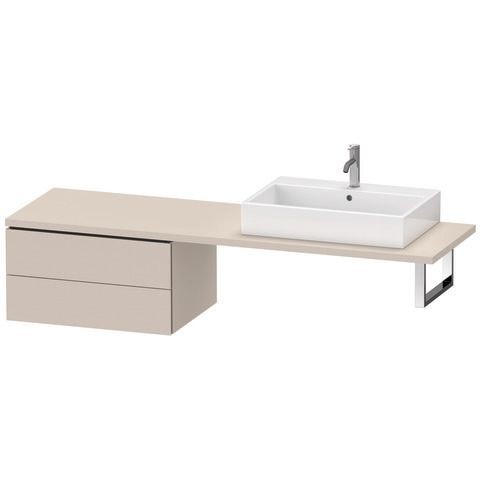 Duravit L-Cube Unterschrank für Konsole Taupe Supermatt 720x547x400 mm - LC585908383