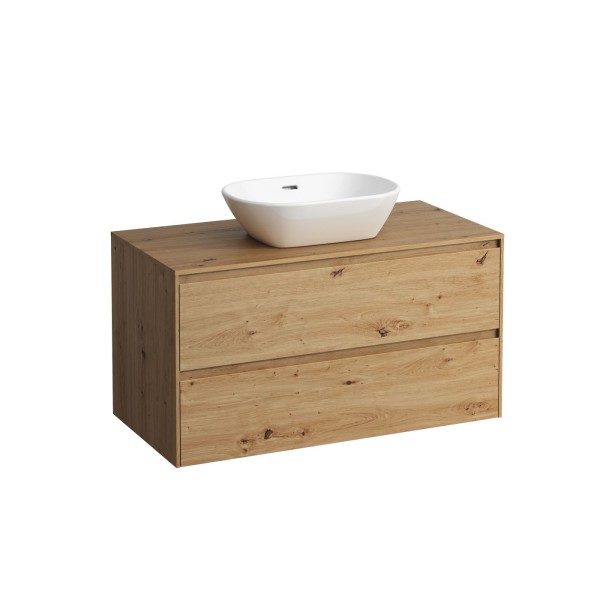 Laufen Waschtischunterschrank und Waschtisch-Platte LANI 493x985x527