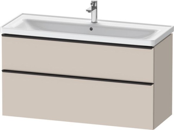 Duravit D-Neo Waschtischunterbau wandhängend Taupe Matt 1184x452x625 mm - DE43910BD910000