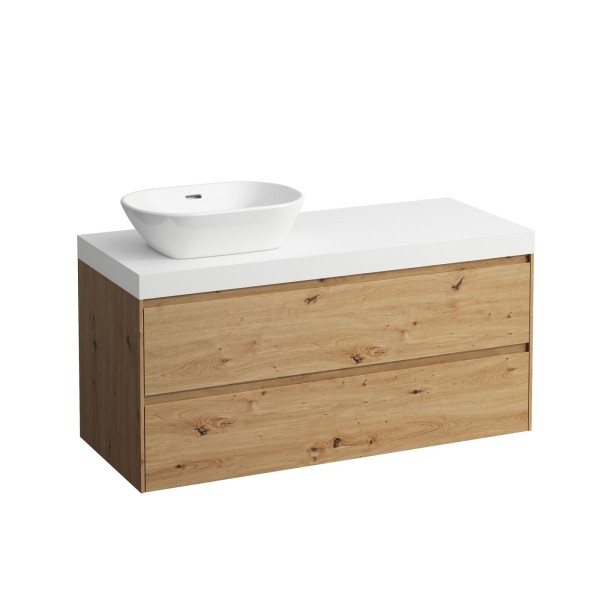 Laufen Waschtischunterschrank und Waschtisch-Platte LANI 495x1185x580