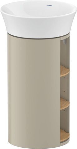 Duravit White Tulip Waschtischunterbau bodenstehend Natur Eiche & Taupe Matt & Seidenmatt 410x410x75