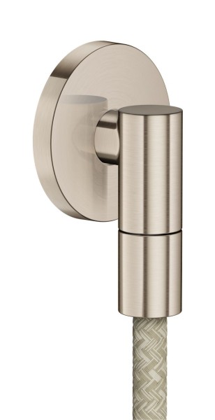 Hansgrohe Wandanschluss Axor Wall outlet Fine rund G1/2" brushed nickel, 36737820