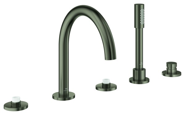 GROHE 5-L-Wannenkombin. Atrio Private C. 25224 für Hebelgriffe satin graphite, 25224MG0