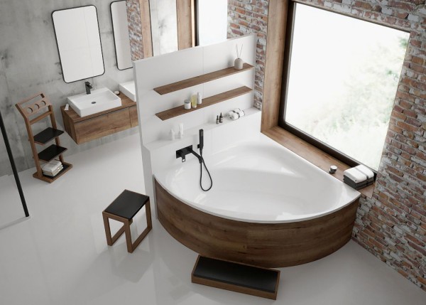 Hoesch Badewanne iSensi Eck 1500x1500 Weiß, 3843.010