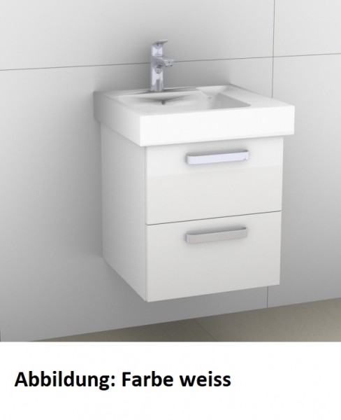 Artiqua 413 Waschtischunterschrank für iCon 124050 Oxid Dunkelgrau quer, 413-WU2L-K06-7184-723