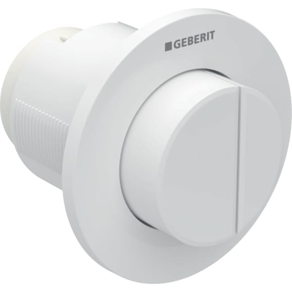 Geberit Fernbetätigung Typ 01 pneumatisch für 2-Mengen-Spülung, UP-Drücker vorragend, 116044111