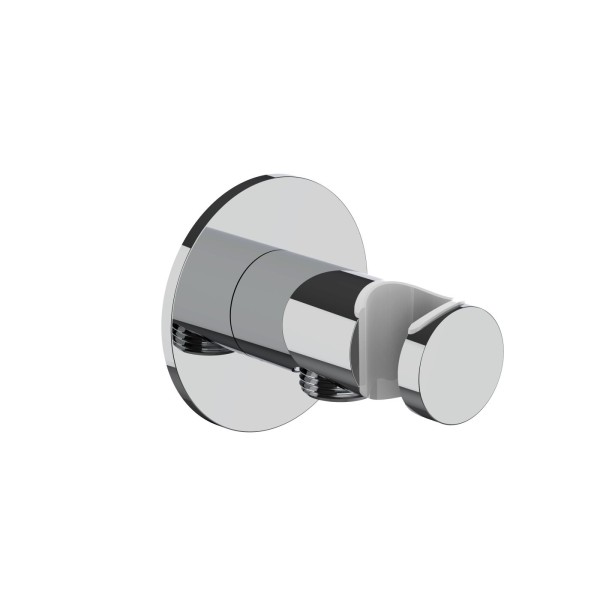 Herzbach LIVING SPA Anschlussbogen 70 mit Konushalter rund Chrom, 11.995200.1.01