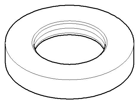 Dornbracht Rosette M32 x 1,5 Ersatzteile 092789002 D. 55 x 10 mm Chrom