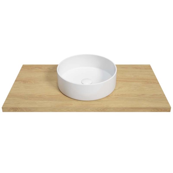 Neuesbad Keramik Aufsatzwaschtisch NOEL 36 cm, weiss glänzend