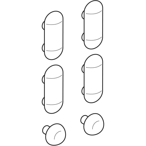 Geberit Sitz-/Deckelpuffer 598123 (6 Stück)