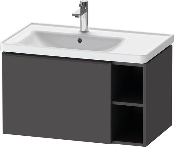 Duravit D-Neo Waschtischunterbau wandhängend Graphit Matt 784x452x440 mm - DE42580BD490000