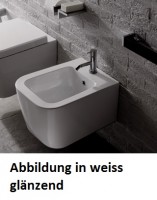 Globo Stone Wand-Bidet, Globo Stone Wand-Bidet, B: 360, T: 450 mm, mit 1 Hahnloch, weiss matt