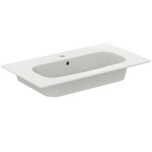 Ideal Standard Möbelwaschtisch i.life A 1 Hahnloch mit Überlauf 840x460x155mm Weiss, T462001